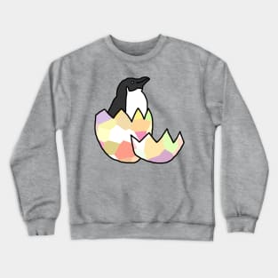 Little Blue Penguin Hatching from Egg Crewneck Sweatshirt